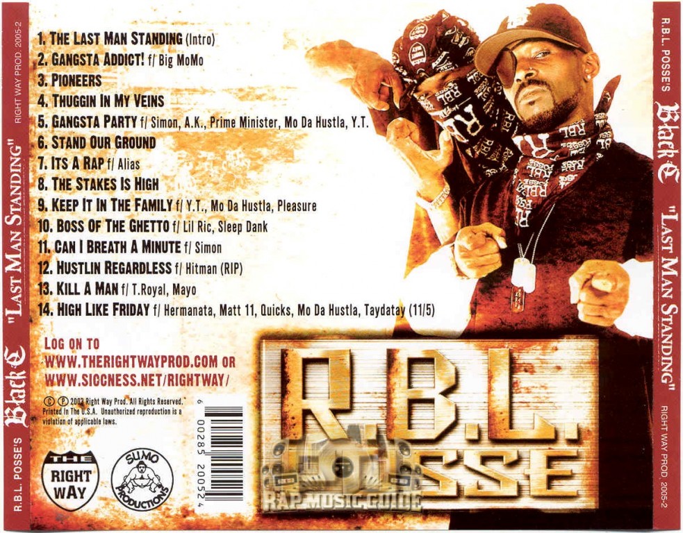 Black C - Last Man Standing: CD | Rap Music Guide